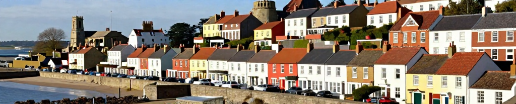 Drone view of town of Ashridge