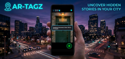 Augmented Reality in a city at night